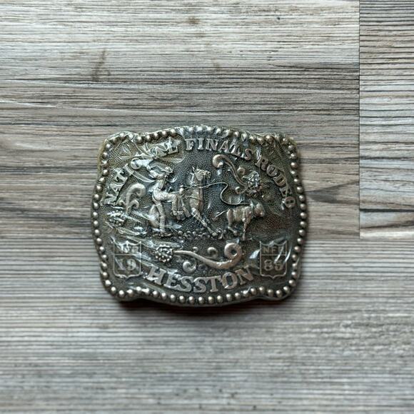 1985 Hesston NFR Belt Buckle 3rd Edition Fred Fellows Anniversary Series - Picture 1 of 3